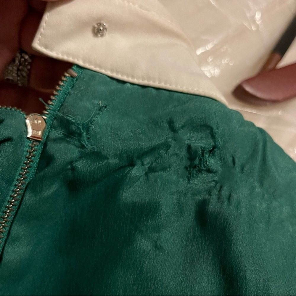 Gucci Green Dress with White Collar - Picture 4 of 6